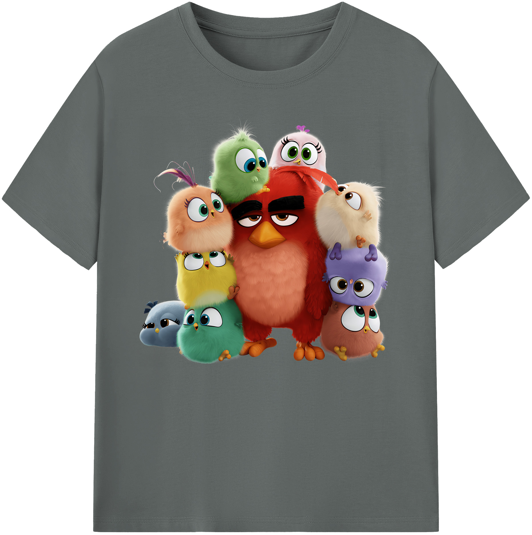（画像用） Angry Birds アングリーバード 綿100％ メンズ半袖Tシャツ｜肌触りやわらか＆通気性